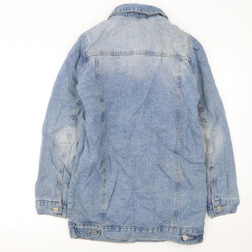 Denim Co. Women's Blue Cotton Lined Denim Jacket Size 6