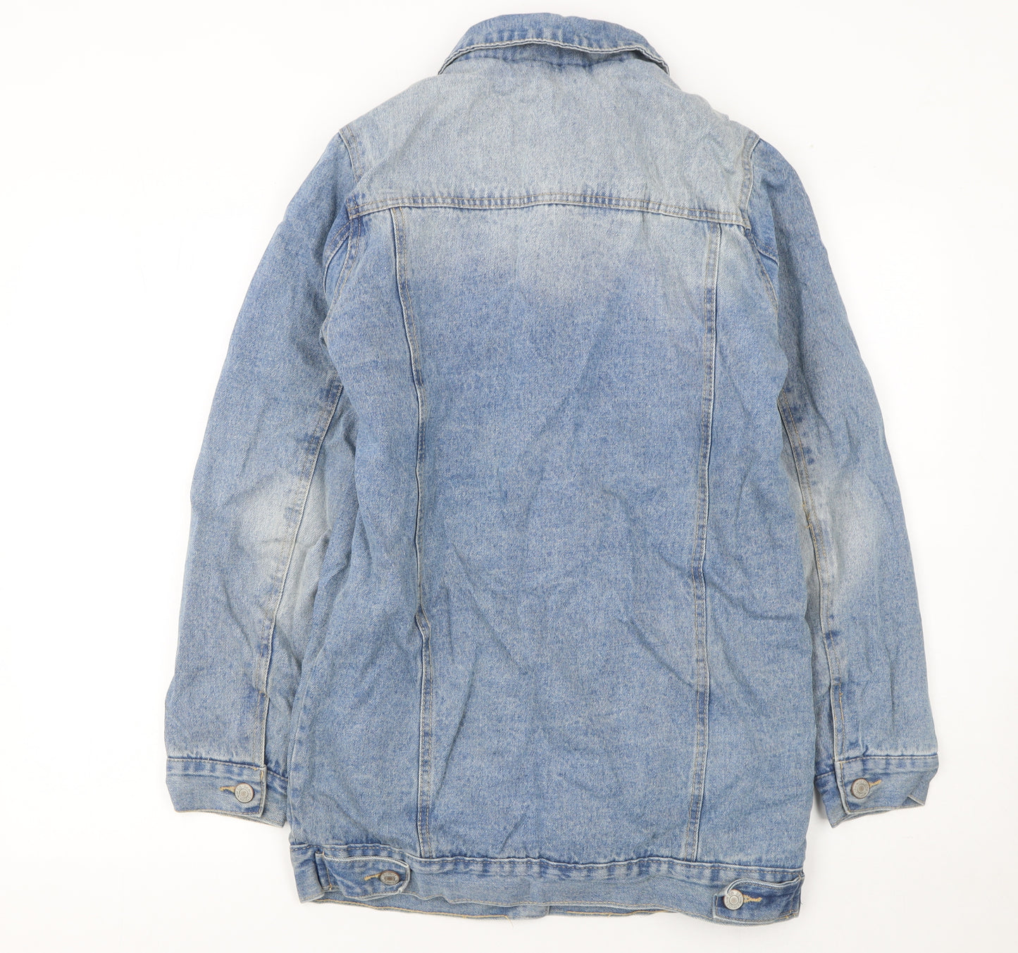 Denim Co. Women's Blue Cotton Lined Denim Jacket Size 6