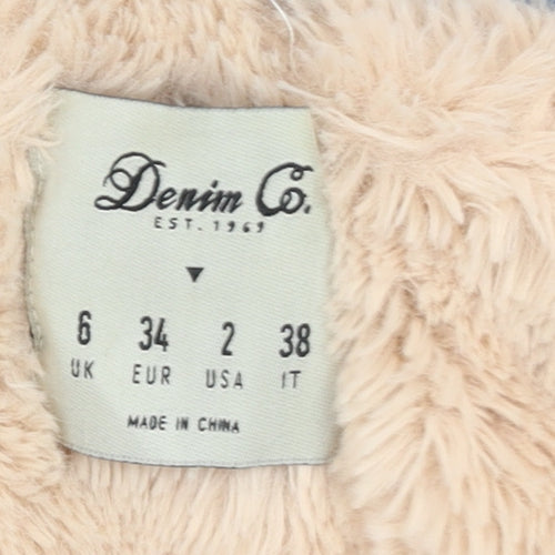 Denim Co. Women's Blue Cotton Lined Denim Jacket Size 6