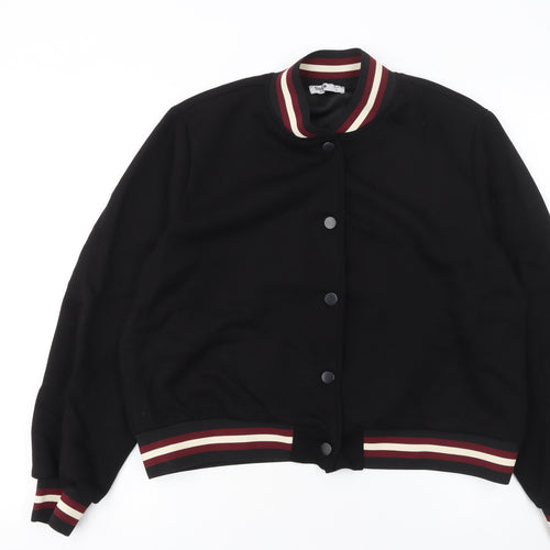Unika Paris Womens Black Size 12 Varsity Jacket