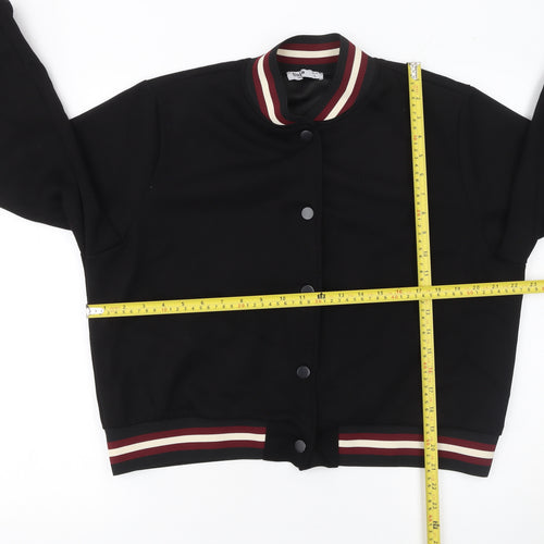 Unika Paris Womens Black Size 12 Varsity Jacket