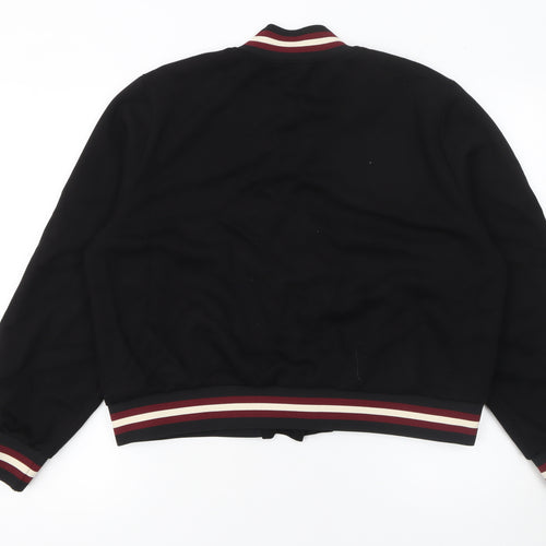 Unika Paris Womens Black Size 12 Varsity Jacket