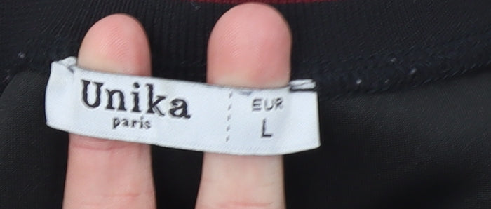 Unika Paris Womens Black Size 12 Varsity Jacket