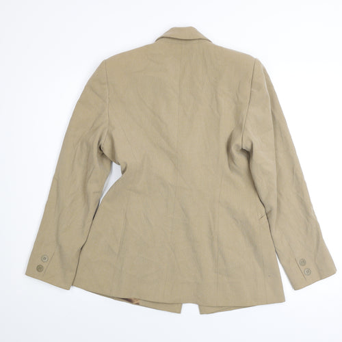 Principles Petite Beige Single-Breasted Blazer Jacket Size 10