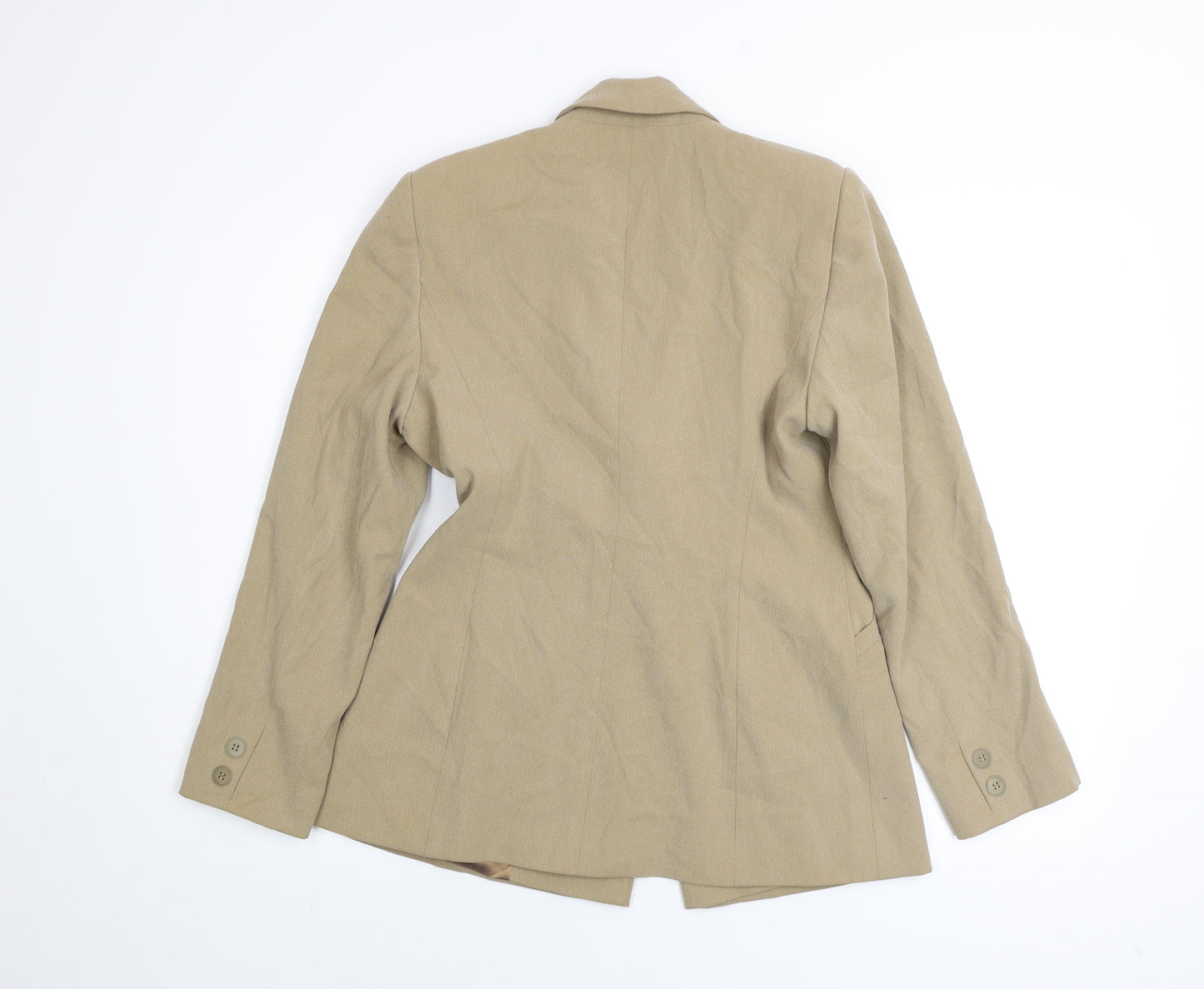 Principles Petite Beige Single-Breasted Blazer Jacket Size 10