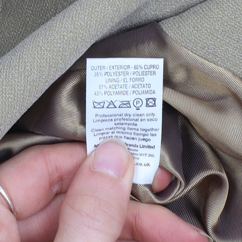 Principles Petite Beige Single-Breasted Blazer Jacket Size 10