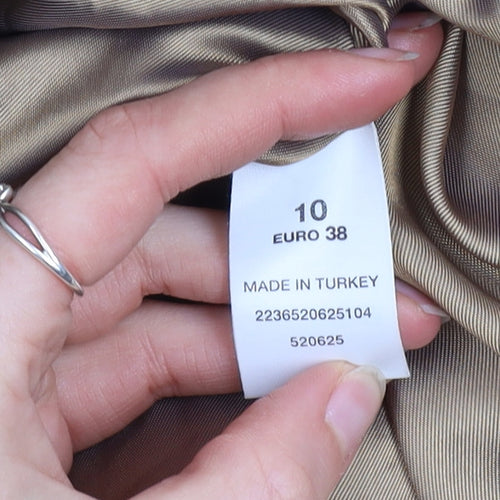 Principles Petite Beige Single-Breasted Blazer Jacket Size 10