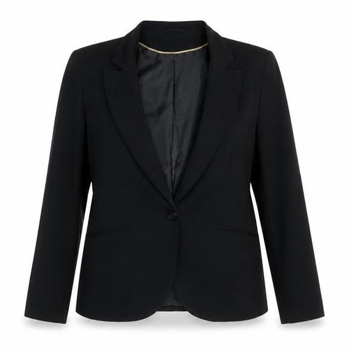 Dorothy Perkins Women Black Size 14 Classic Single-Breasted Blazer