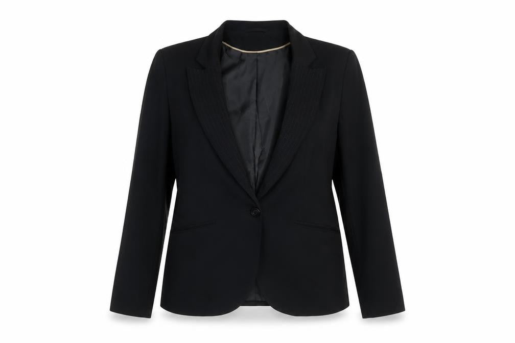 Dorothy Perkins Women Black Size 14 Classic Single-Breasted Blazer