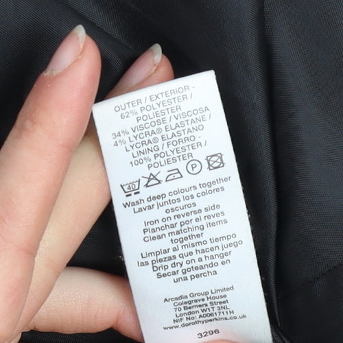 Dorothy Perkins Women Black Size 14 Classic Single-Breasted Blazer