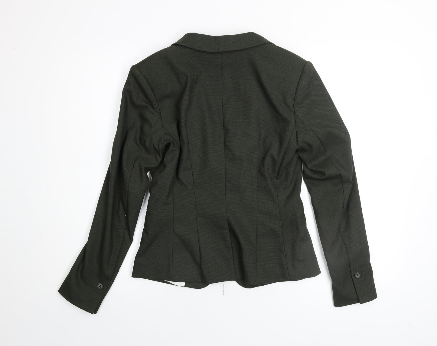 H&M Women’s Black Single-Breasted Blazer UK 8 Classic Fit Jacket