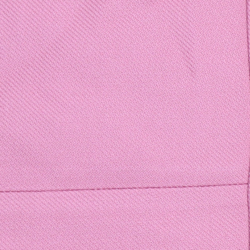 Marks and Spencer Women Pink Long Zip Coat Size 10 Classic Style