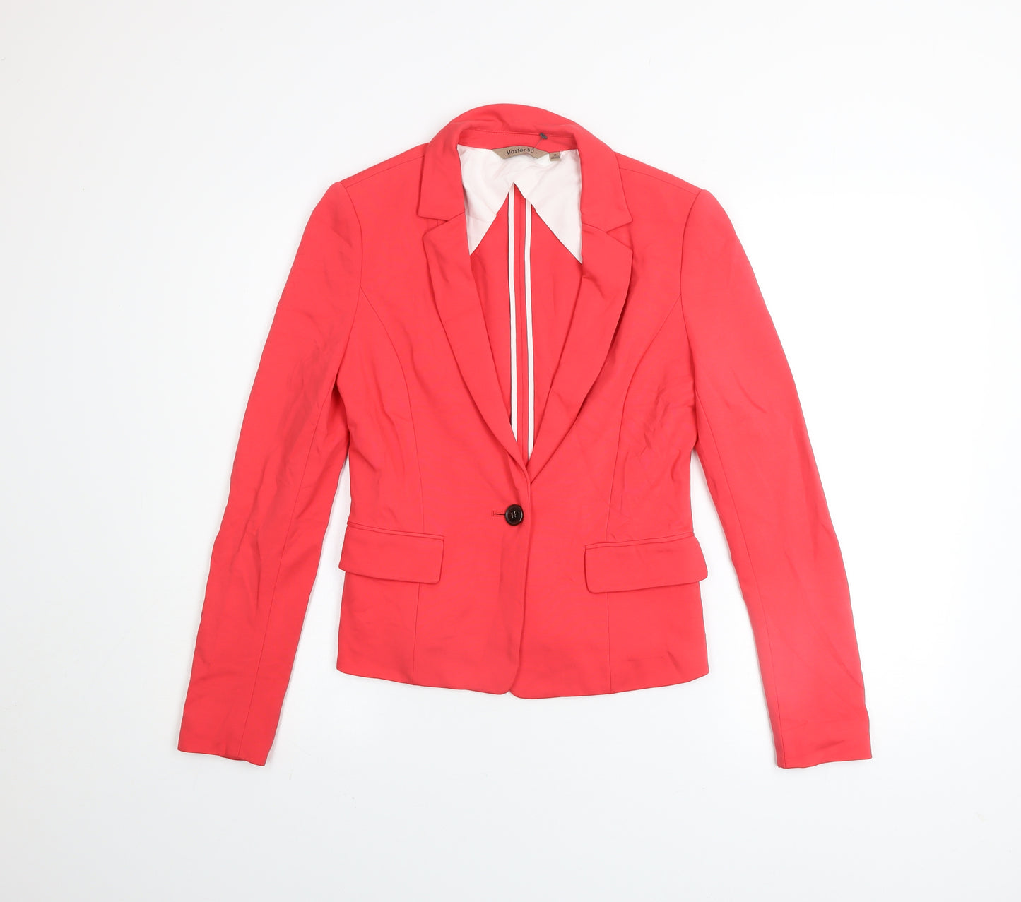 Masfer.SU Women's Pink Cotton Blend Slim Fit Blazer Size 10