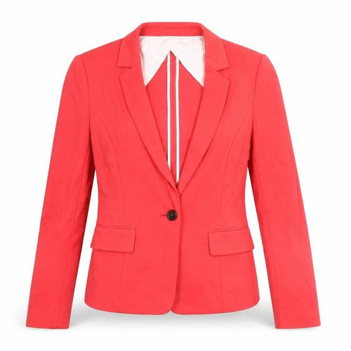 Masfer.SU Women's Pink Cotton Blend Slim Fit Blazer Size 10