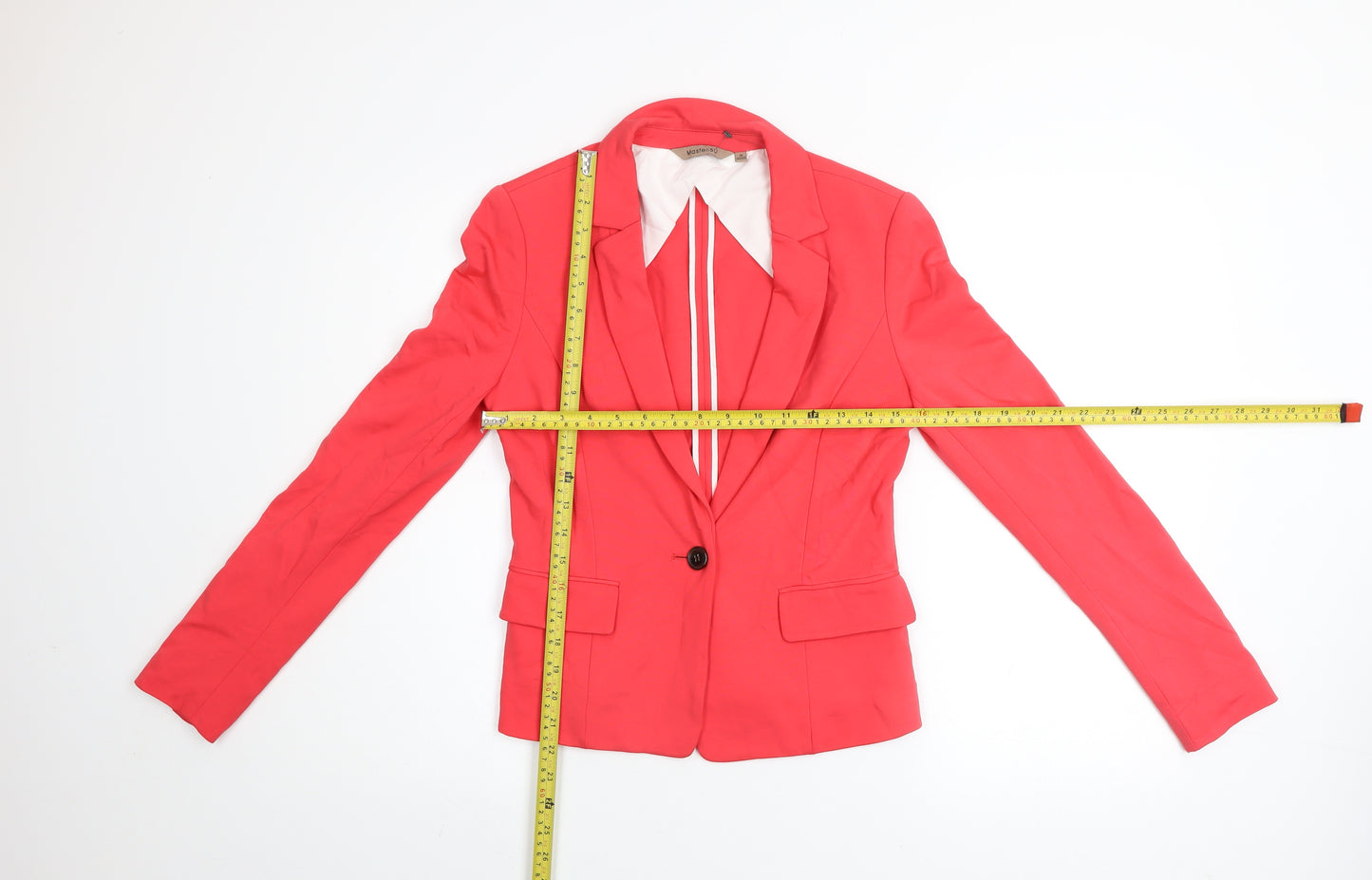 Masfer.SU Women's Pink Cotton Blend Slim Fit Blazer Size 10
