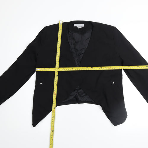 H&M Women’s Black Blazer Jacket Size 8 Classic Lightweight