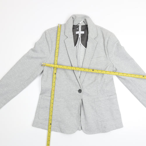 Jasper Conran Women's Grey Size 14 Classic Blazer Jacket