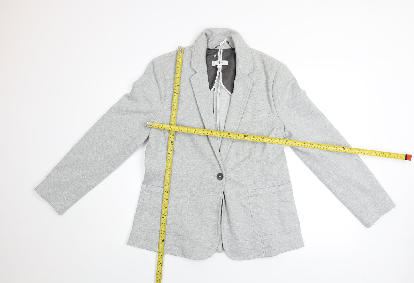 Jasper Conran Women's Grey Size 14 Classic Blazer Jacket