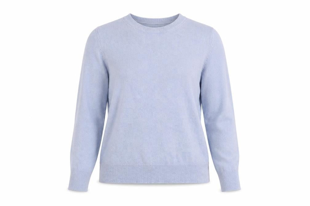 Marks and Spencer Women Blue Size 12 Crew Neck Acrylic Jumper