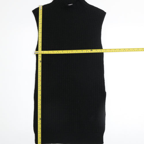 Vero Moda Women’s Black Sleeveless Mock Neck Knit Jumper Size S
