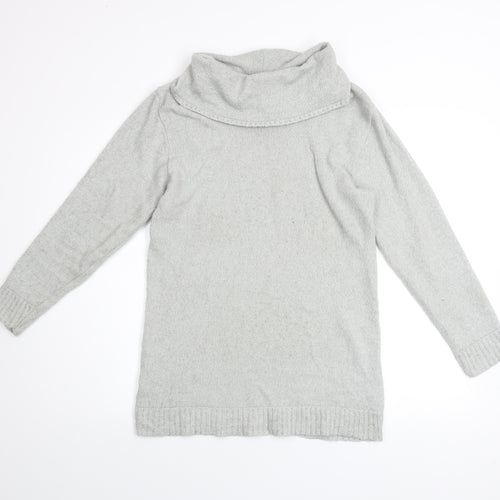 Lakeland Men Grey M Roll Neck Acrylic Knit Jumper Long Sleeve