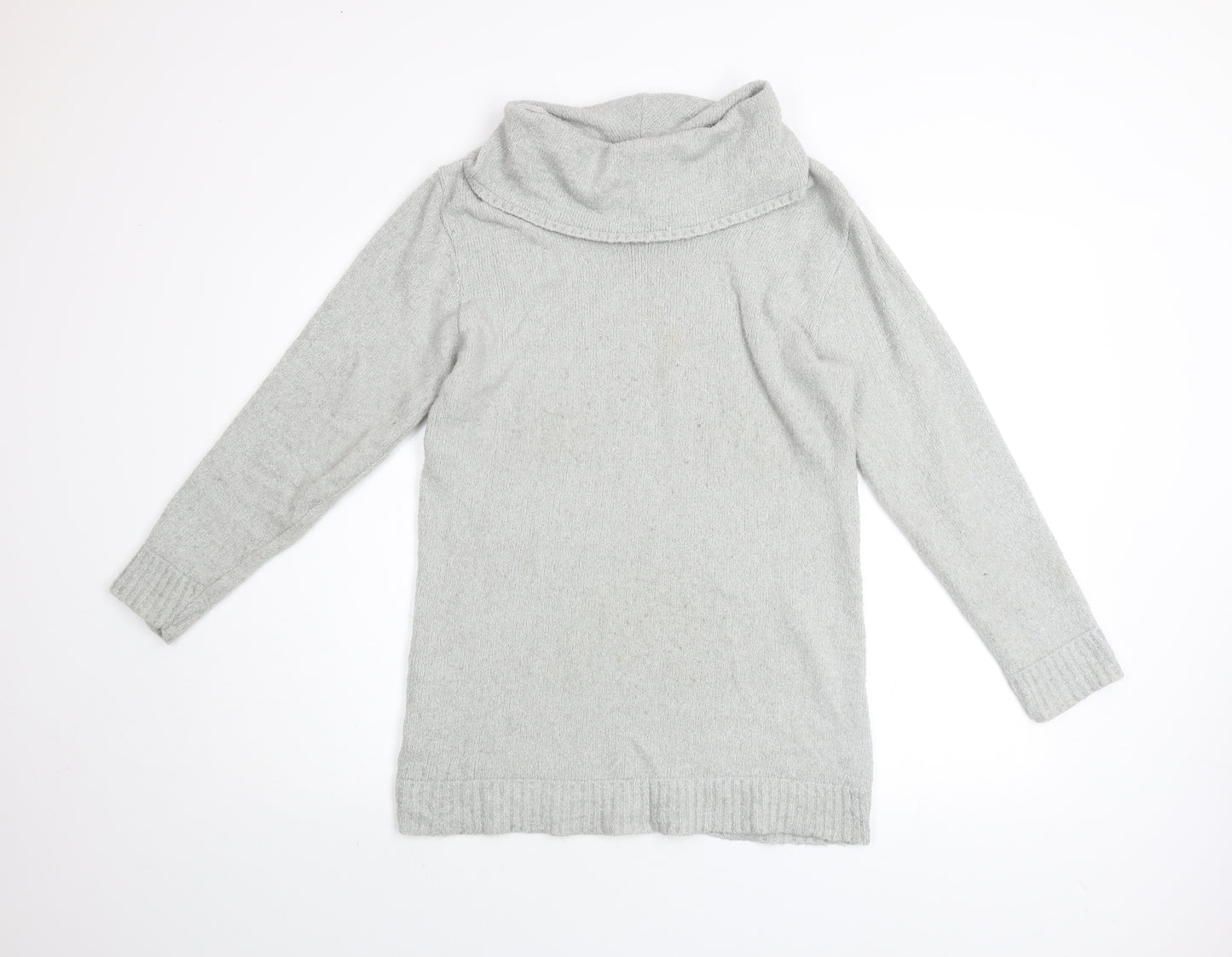 Lakeland Men Grey M Roll Neck Acrylic Knit Jumper Long Sleeve
