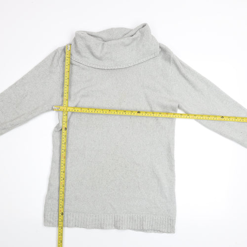 Lakeland Men Grey M Roll Neck Acrylic Knit Jumper Long Sleeve