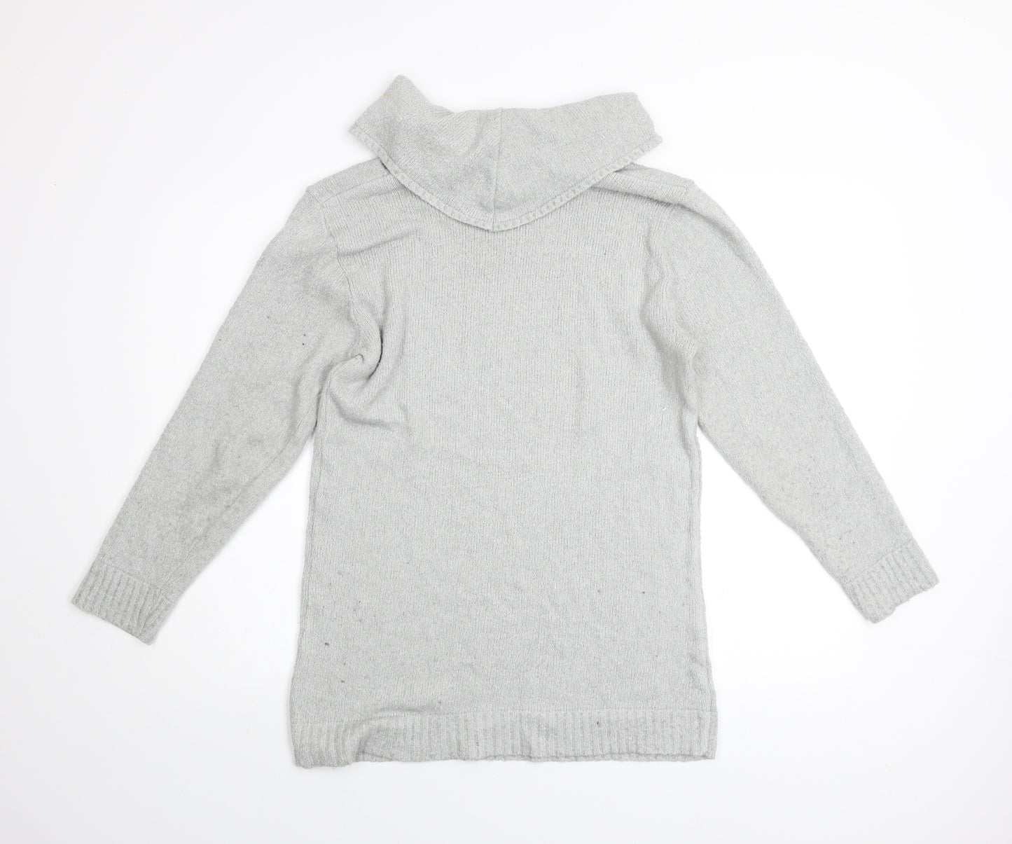 Lakeland Men Grey M Roll Neck Acrylic Knit Jumper Long Sleeve
