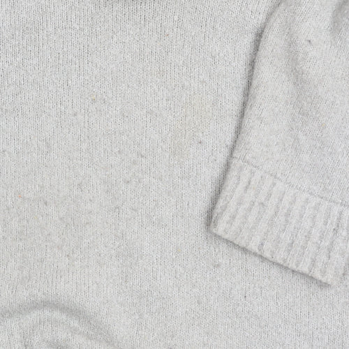 Lakeland Men Grey M Roll Neck Acrylic Knit Jumper Long Sleeve