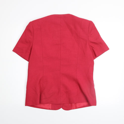 Classics First Avenue Womens Red Short Sleeve Blazer UK 12