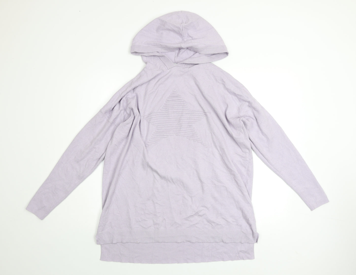 Amara Reya Women’s Lilac Hooded Pullover Sweatshirt S-M