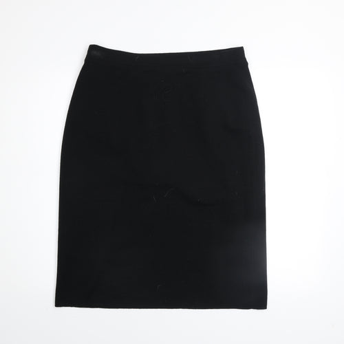 Country Casuals Women's Black Wool Pencil Skirt Lined L