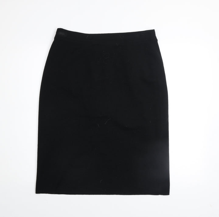 Country Casuals Women's Black Wool Pencil Skirt Lined L
