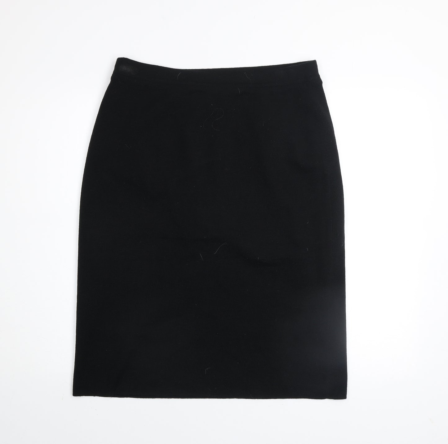 Country Casuals Women's Black Wool Pencil Skirt Lined L