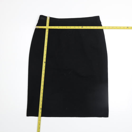 Country Casuals Women's Black Wool Pencil Skirt Lined L