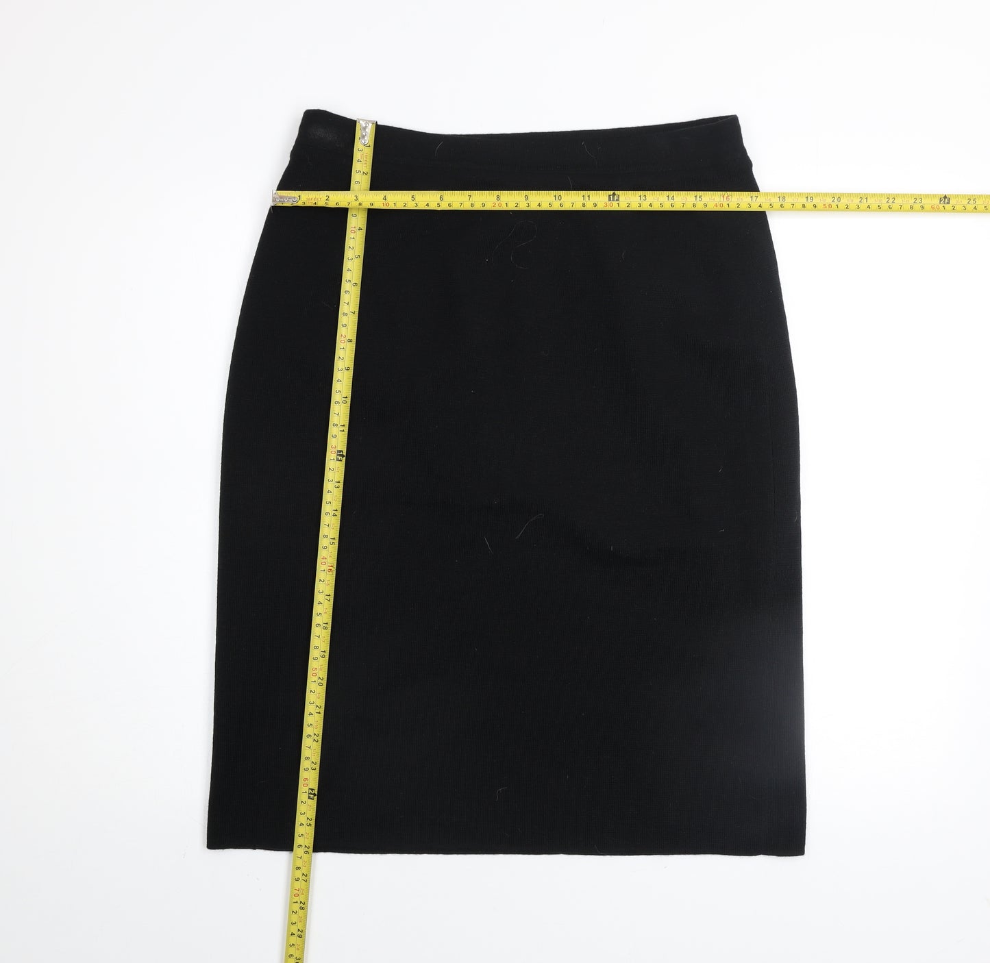 Country Casuals Women's Black Wool Pencil Skirt Lined L
