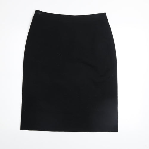 Country Casuals Women's Black Wool Pencil Skirt Lined L