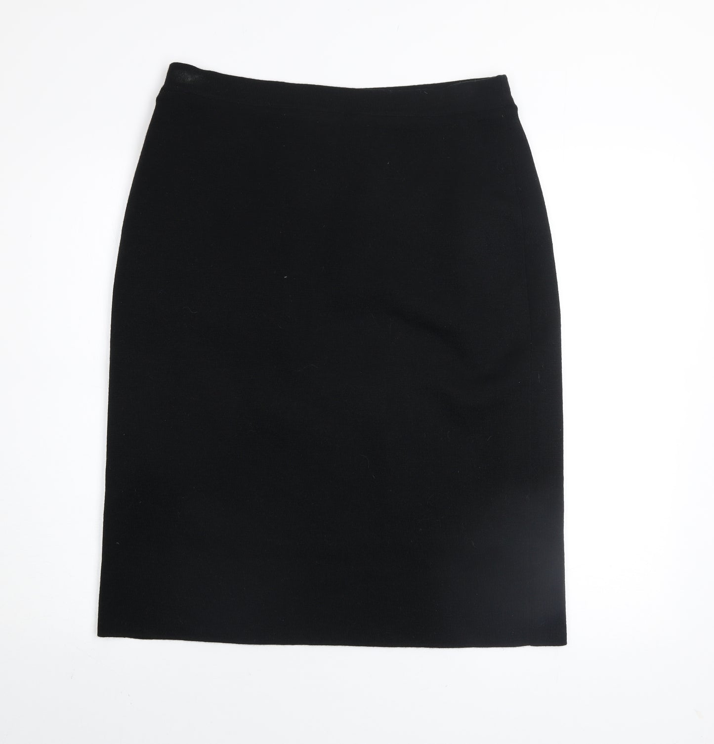 Country Casuals Women's Black Wool Pencil Skirt Lined L