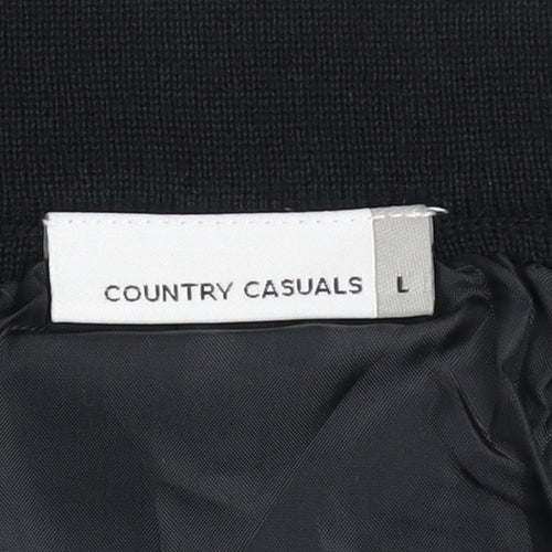 Country Casuals Women's Black Wool Pencil Skirt Lined L