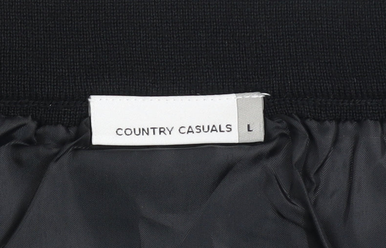Country Casuals Women's Black Wool Pencil Skirt Lined L