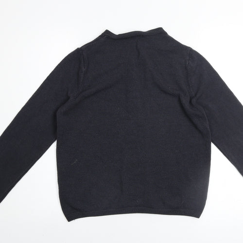 Marks and Spencer Women’s Black Crew Neck Button Cardigan Size 12