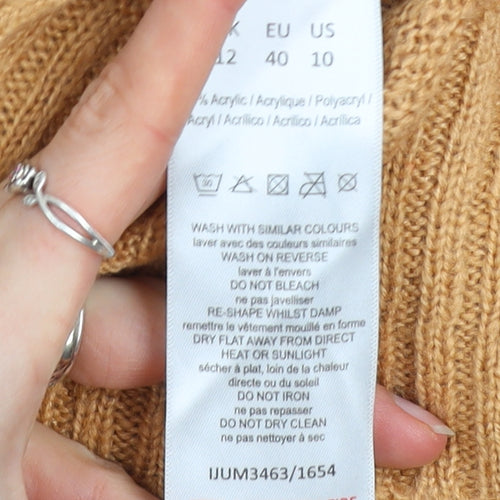 Violet Romance Women’s Multicoloured Size 12 Mock Neck Pullover Jumper