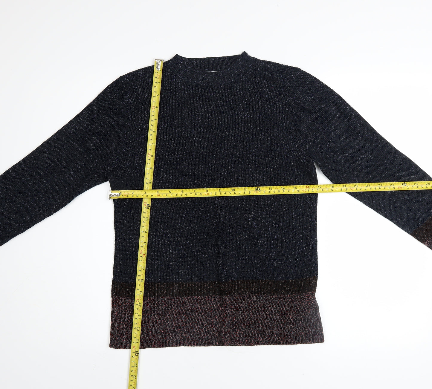 Next Women’s Multicoloured Crew Neck Pullover Jumper Size 14