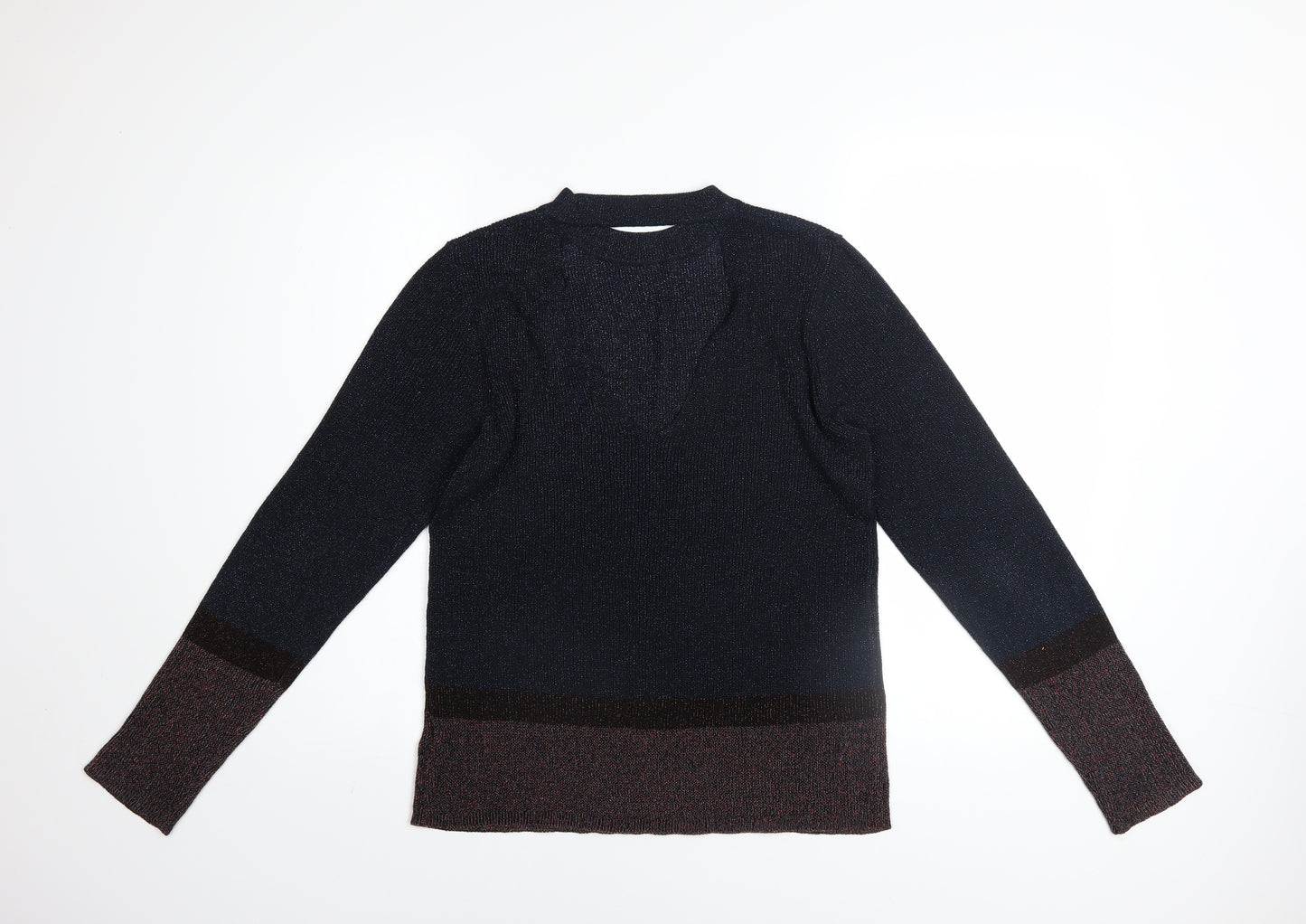 Next Women’s Multicoloured Crew Neck Pullover Jumper Size 14
