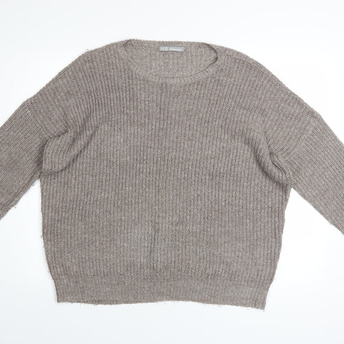 Marks and Spencer Womens Beige Size 14 Knit Pullover Jumper