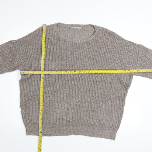 Marks and Spencer Womens Beige Size 14 Knit Pullover Jumper