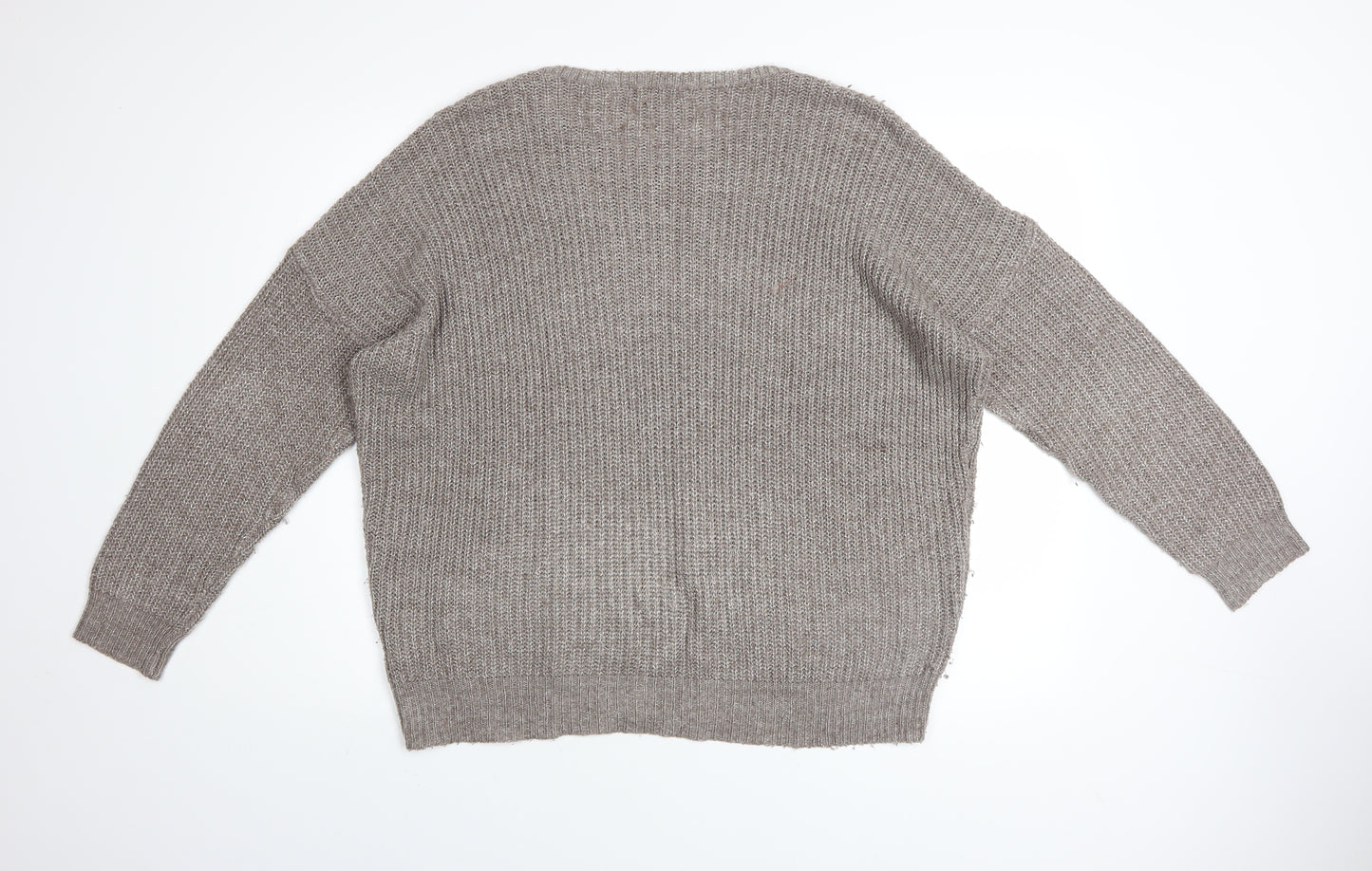 Marks and Spencer Womens Beige Size 14 Knit Pullover Jumper