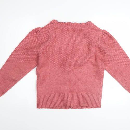 Joe Browns Women’s Pink V-Neck Long Sleeve Cardigan Size 12