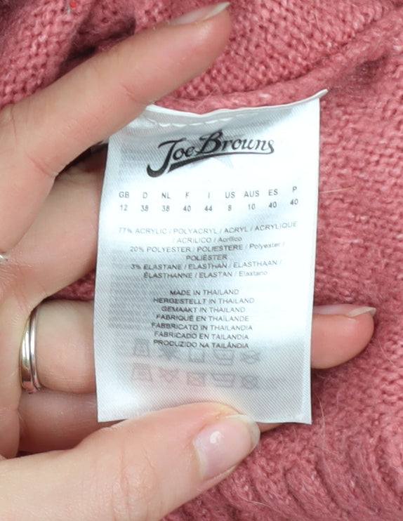 Joe Browns Women’s Pink V-Neck Long Sleeve Cardigan Size 12