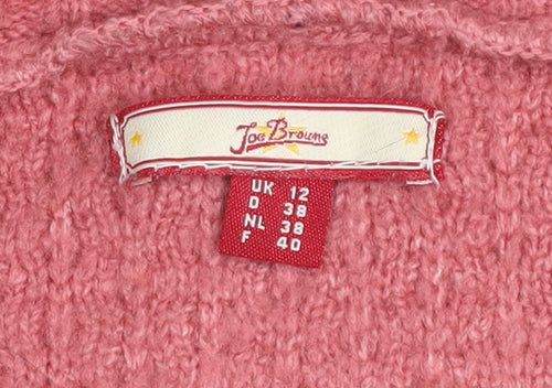 Joe Browns Women’s Pink V-Neck Long Sleeve Cardigan Size 12